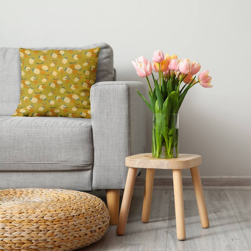 Oranges and Lemons Decorative Throw Pillow