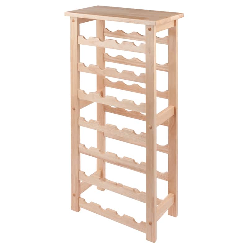 Napa 28-Bottle Wine Rack, Natural - 18.5 x 10.24 x 37.01 inches