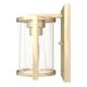 preview thumbnail 8 of 13, Hunter Astwood 1-Light Wall Sconce, Clear Glass, Damp-Rated, Bath or Hall Light - Contemporary, Transitional, Art-Deco