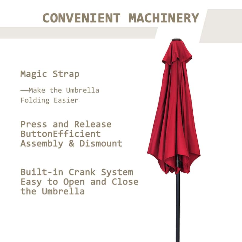 Autlaycil 7.5FT Patio Umbrella with Tilt and Crank