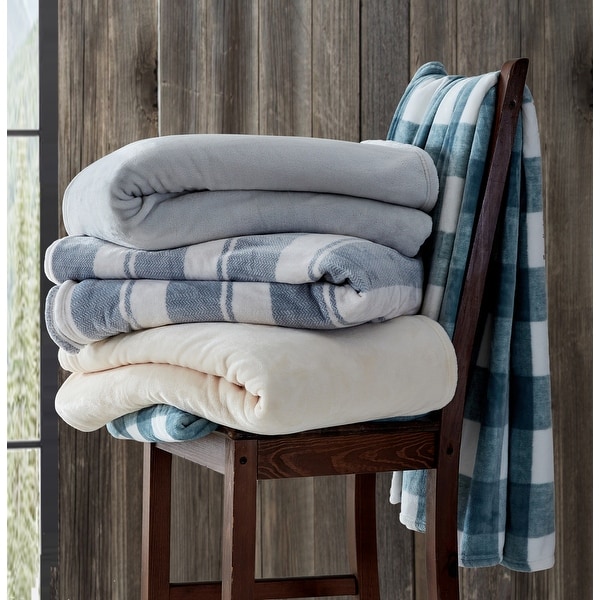 Bed bath and beyond plush 2025 blanket