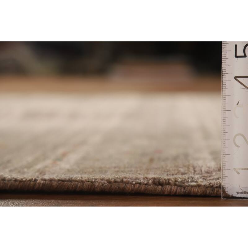 Hand Knotted Oriental 100% Wool Carpet Tribal Tribal Brown Gabbeh Area Rug - 8' 2'' X 5' 0''