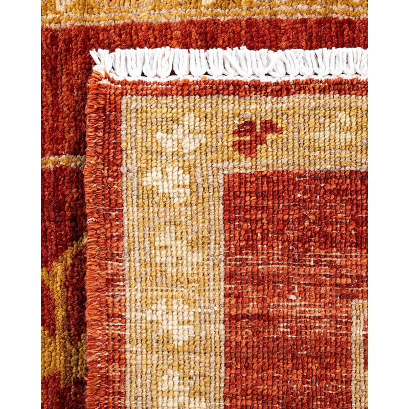 Contemporary Overdyed Wool Hand Knotted Runner - 2' 8" x 9' 4"