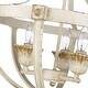 preview thumbnail 2 of 2, Golden Lighting Jules 3-light Semi-Flush Mount in Antique Ivory