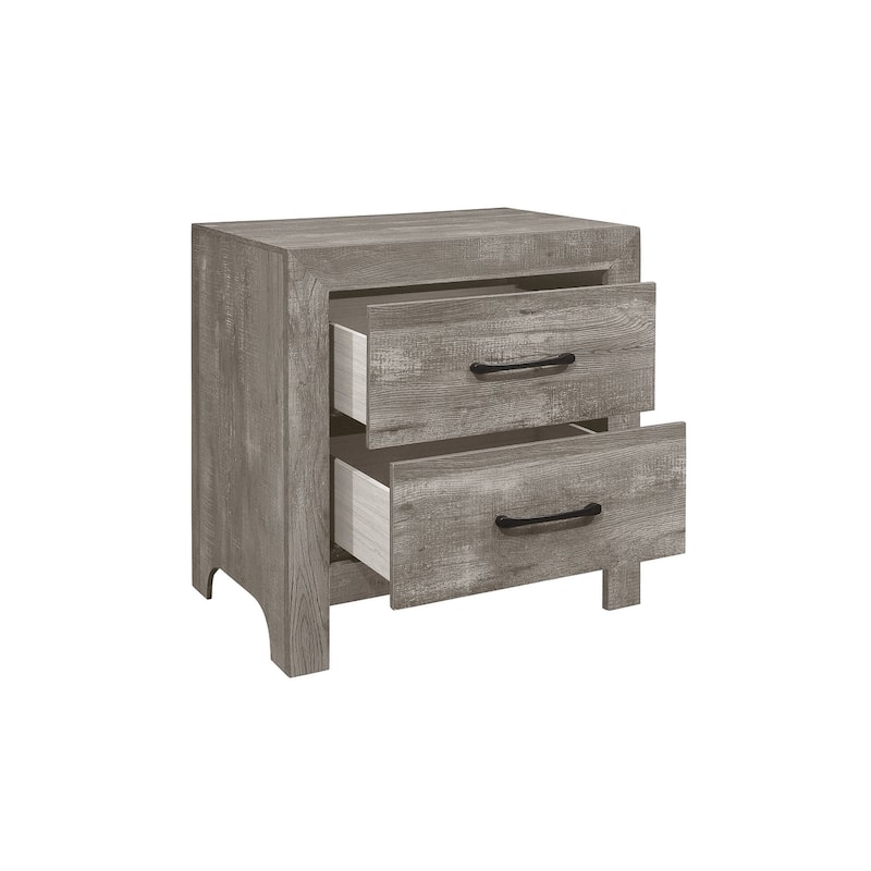 Tabina 3 Piece Gray Modern Panel Bedroom Set
