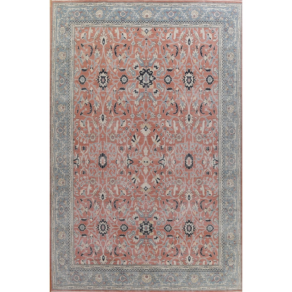 Floral Oriental Sultanabad Ziegler Turkish Wool Area Rug Hand-knotted - 9'9" x 13'0"