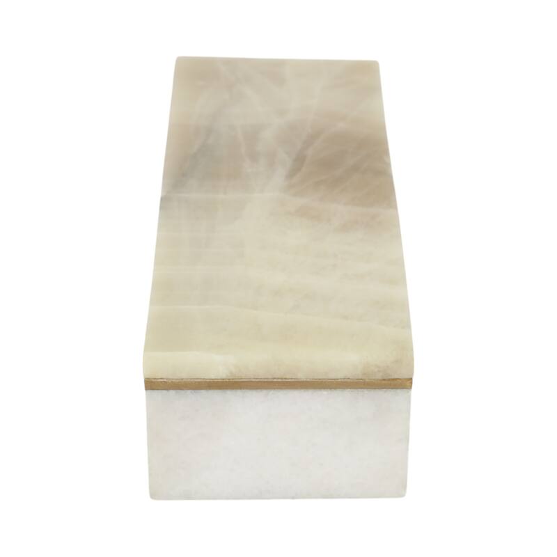 Marble Decorative Storage Box Lidded Keepsakes Jewelry Organizer