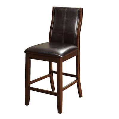 Townsend II Leatherette Parson Chair Counter Height Chair, Set Of 2 - 41 H x 20 W x 24 L Inches