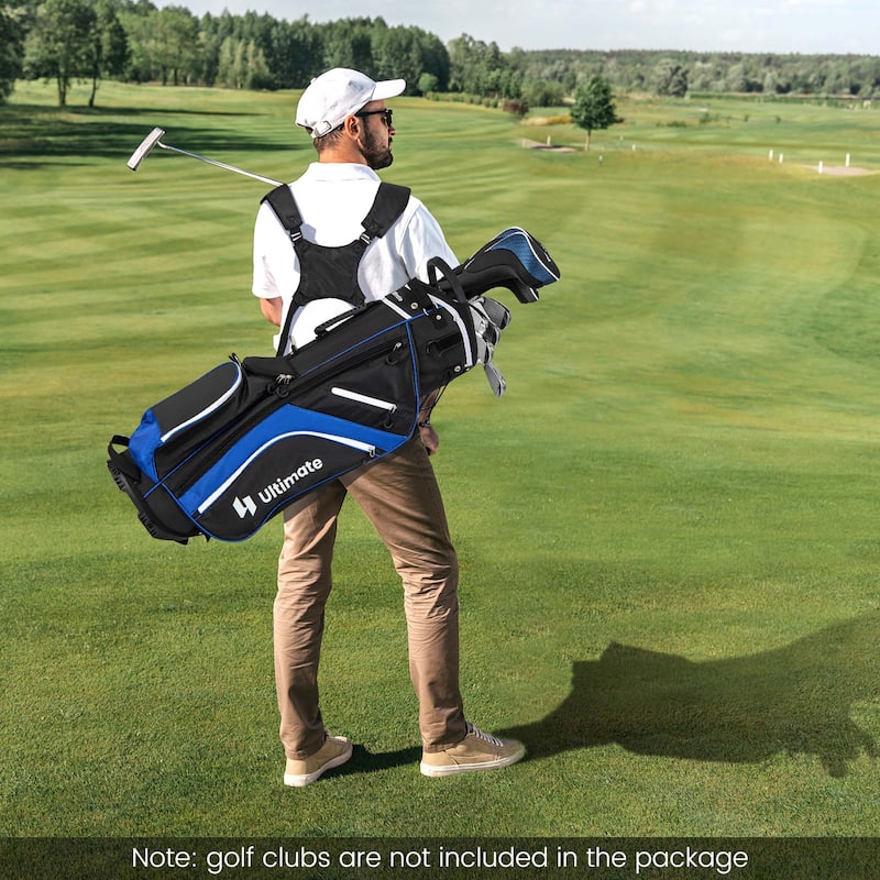 Costway Lightweight Golf Stand Bag with 14 Way Top Dividers 6 Pockets - See Details