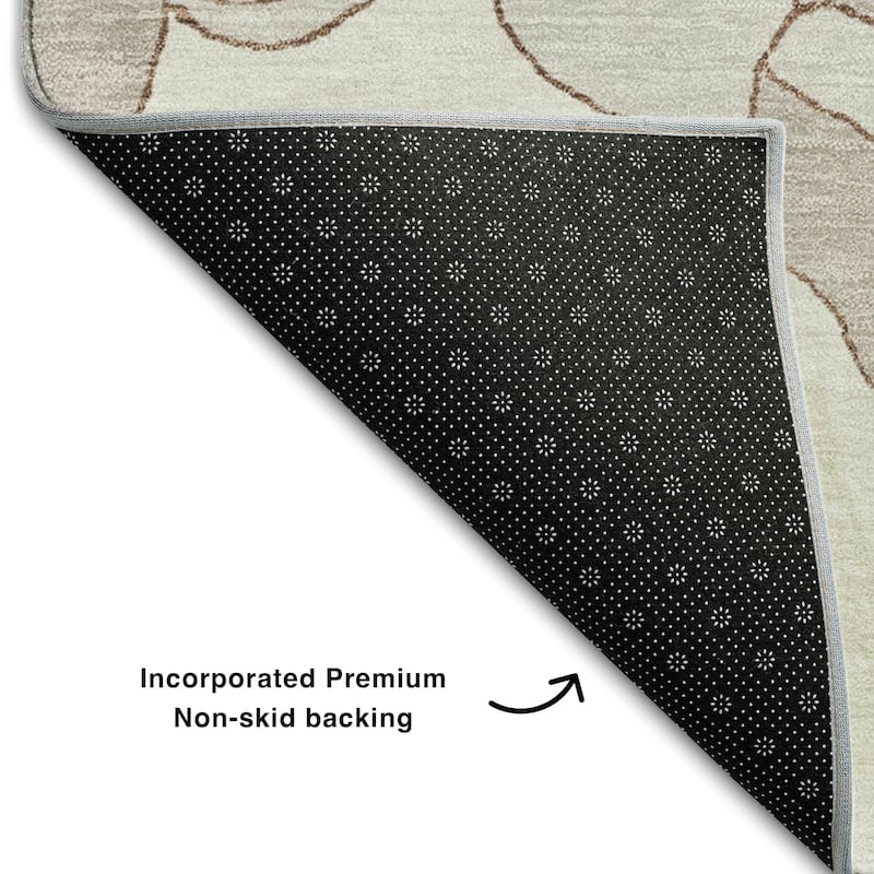 Premium Washable Super Soft Modern Floral Mayfield Rug