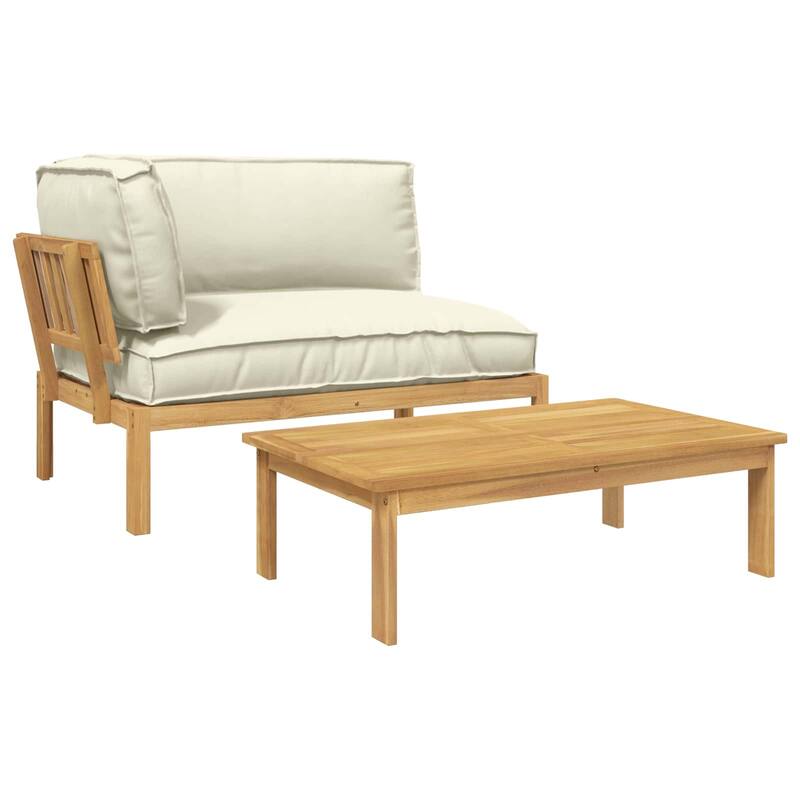 vidaXL Sofa Set in Solid Acacia Wood
