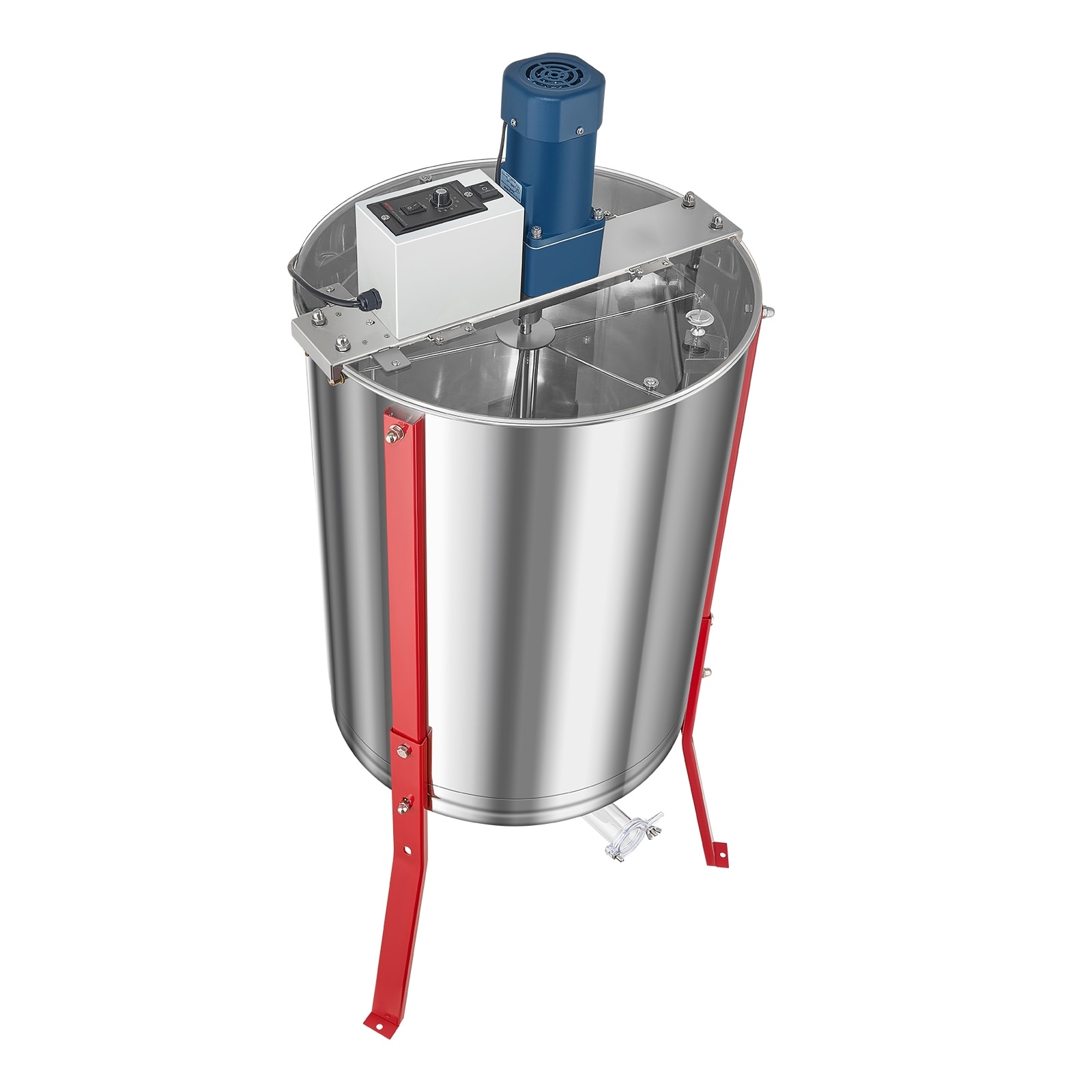 UIMOSO Electric Honey Extractor, Honey Spinner with Transparent Lid, 140W Stainless Steel Honeycomb Drum Spinner