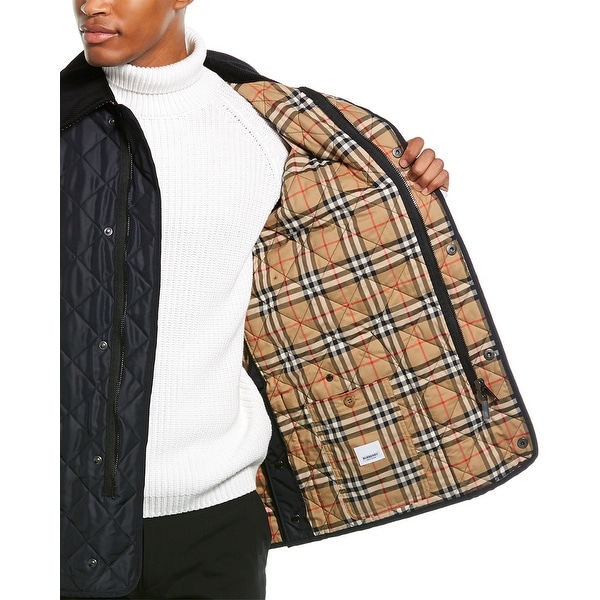 burberry diamond quilted thermoregulated blazer