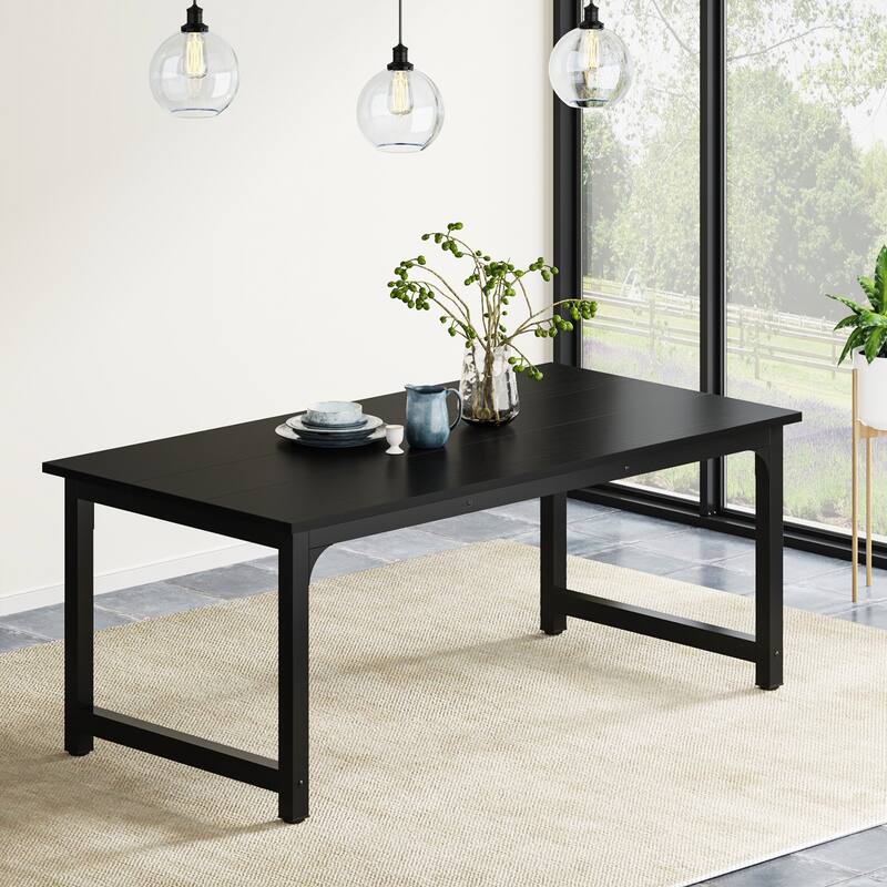 63 Inch Modern Kitchen Dining Table for 4-6