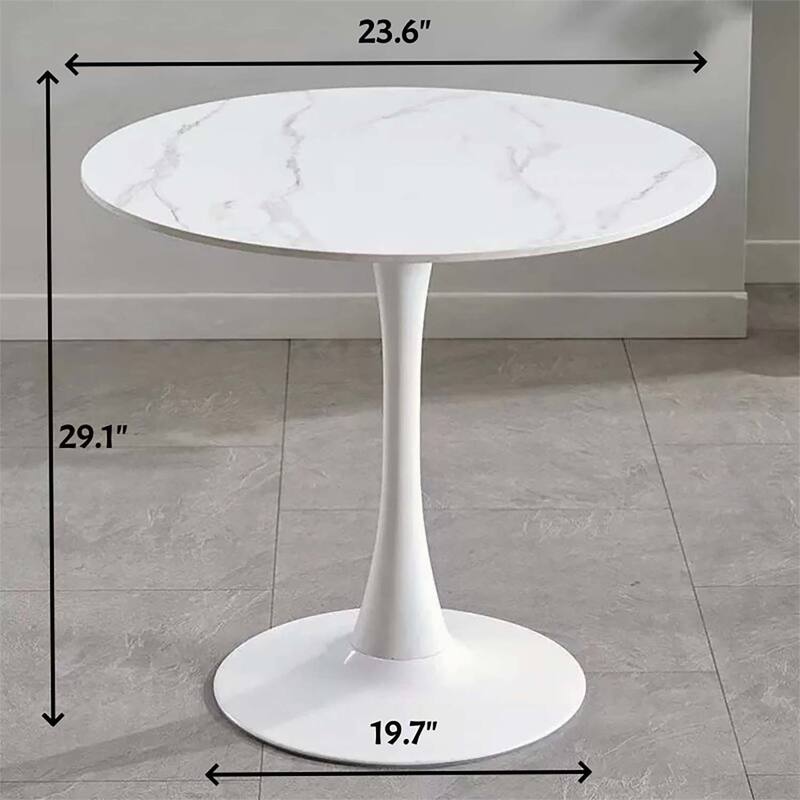 Modern Round Dining Table,Ideal for Compact Spaces and Stylish Interiors