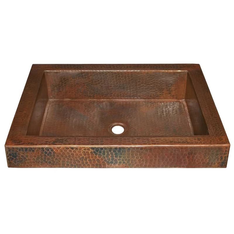 Native Trails Tatra 17" Single Basin Drop In Copper Bathroom Sink