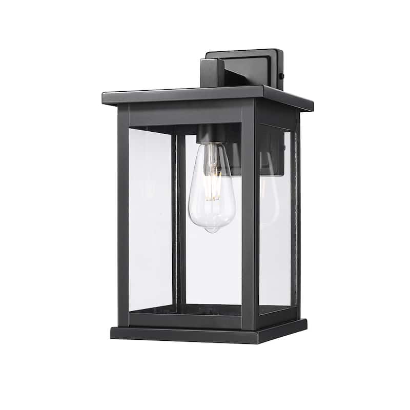 Millennium Lighting Bowton II 1 Light Outdoor Wall Sconce in Powder Coat Black