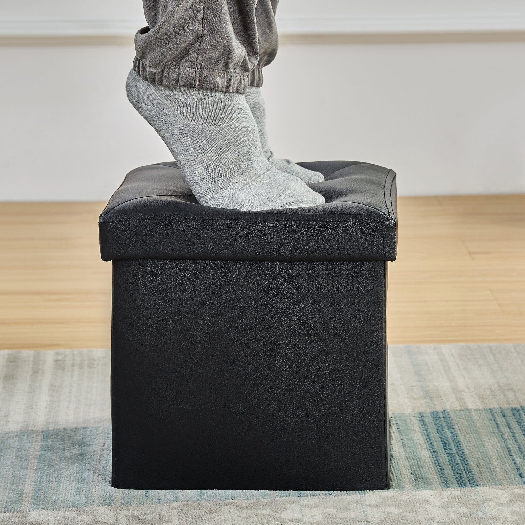Folding storage ottoman cube online