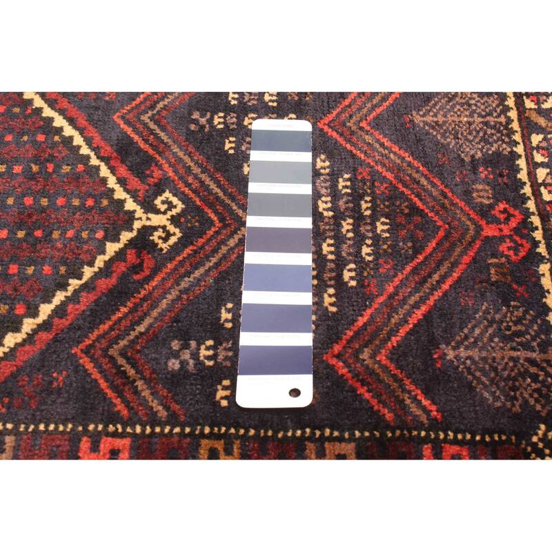 ECARPETGALLERY Hand-knotted Teimani Dark Navy Wool Rug - 2'9 x 4'6