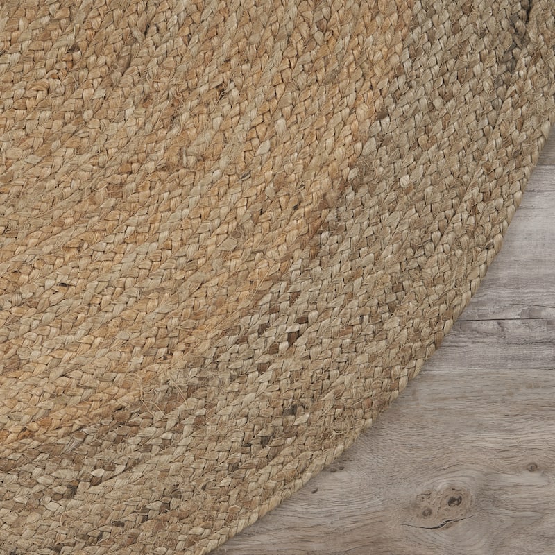 Sevita Braided Organic Jute Farmhouse Area Rug