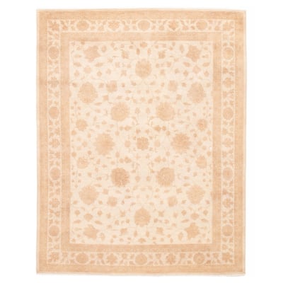 ECARPETGALLERY Hand-knotted Chobi Finest Cream Wool Rug - 7'10 x 10'1