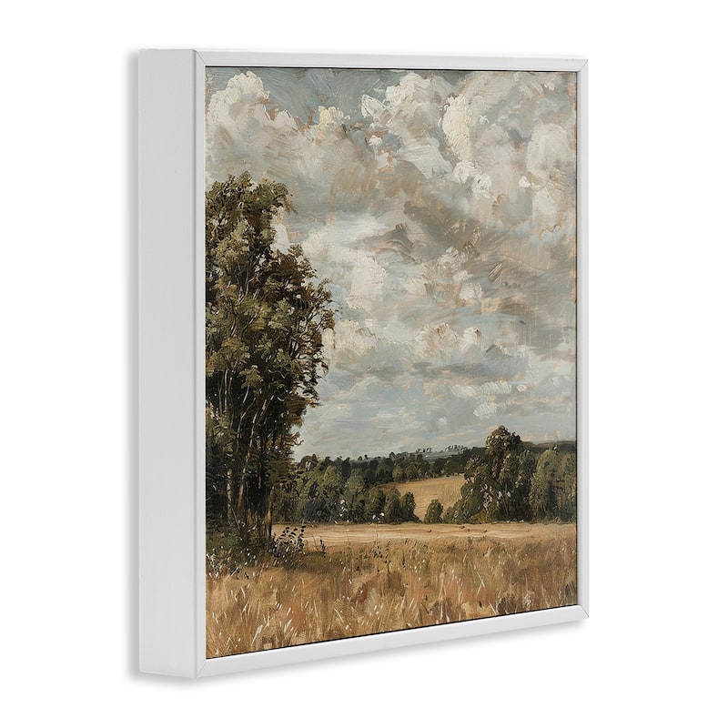 Stupell Clouds Over Country Scenery Framed Giclee Art Design By LSR Creative Studio