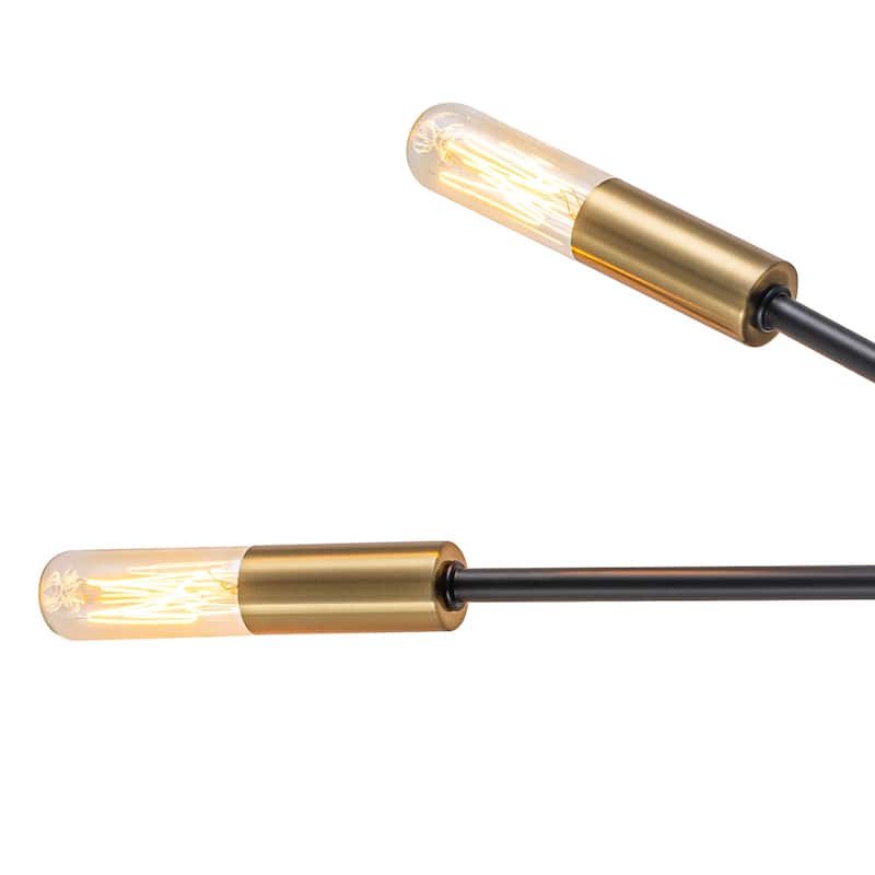 3-Light Minimalist Industrial Matte Black Metal Wall Sconce Modern