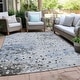 preview thumbnail 43 of 101, Machine Washable Indoor/Outdoor Modern Splatter Chantille Rug Sky - 10' x 14'