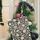 preview thumbnail 3 of 1, Fabdivine Handmade Floral Christmas Stockings Linen Block Print Décor - 10"X4.5"