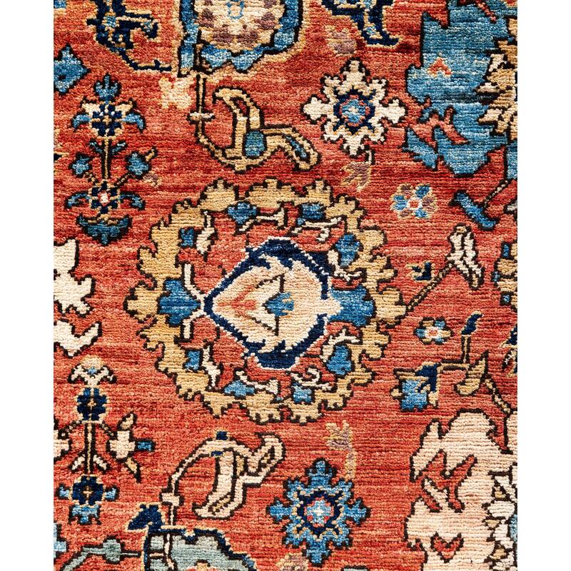 Serapi One-of-a-Kind Hand-Knotted Area Rug - Orange - 8' 0" x 9' 10"