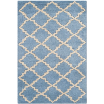 SAFAVIEH Handmade Chatham Nhuong Modern Moroccan Wool Rug