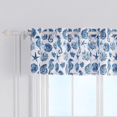 Greenland Home Fashions Pebble Beach Grommet Top Valance - 84 W x 16 L