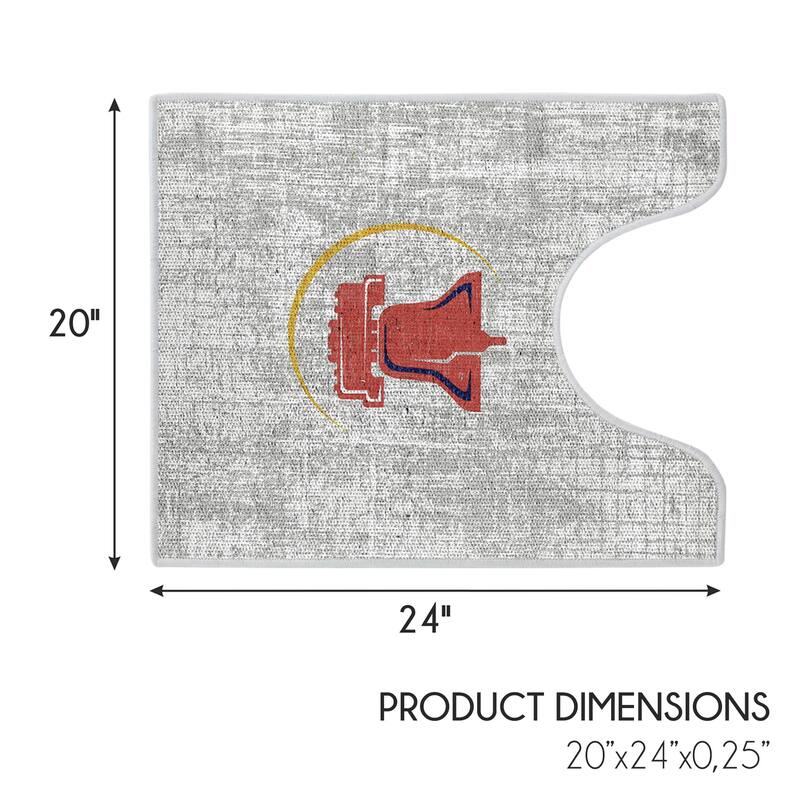 Toilet Mat - Machine Washable & Absorbent Bath Rugs for Bathroom Floor - Plush, Non Slip Bath Rug