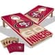preview thumbnail 1 of 5, San Francisco 49ers NFL 2x4 Professional Cornhole Board Set Include Carrying Case