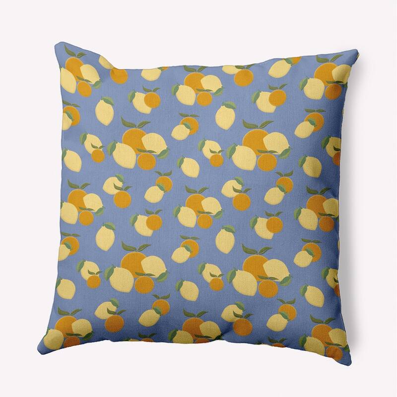 Oranges and Lemons Decorative Throw Pillow - 20" x 20" - Cornflower
