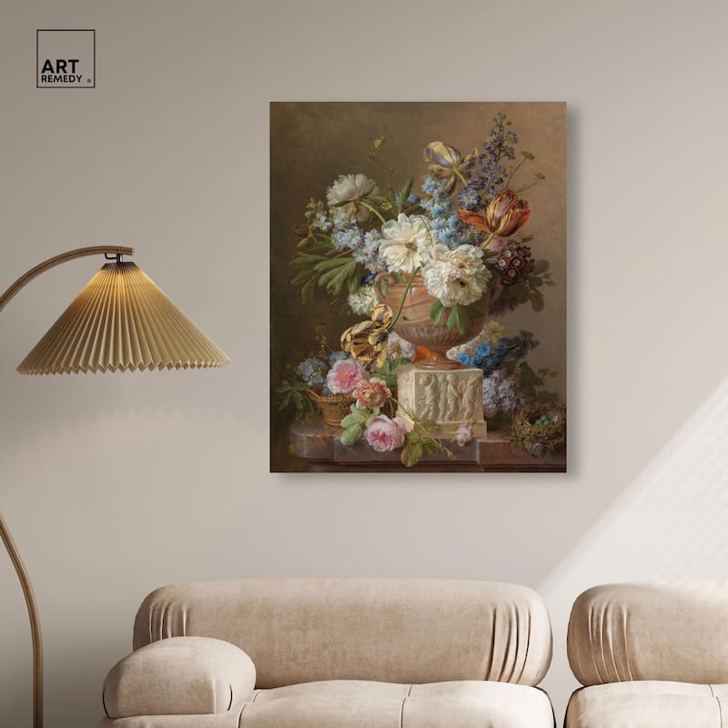 Alabaster Vase 1783 Canvas by Art Remedy, Gallery Wrapped