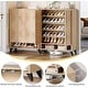preview thumbnail 23 of 23, 24 Pairs Large Wood Shoe Storage Cabinet with Doors for Entryway - 6-Tier