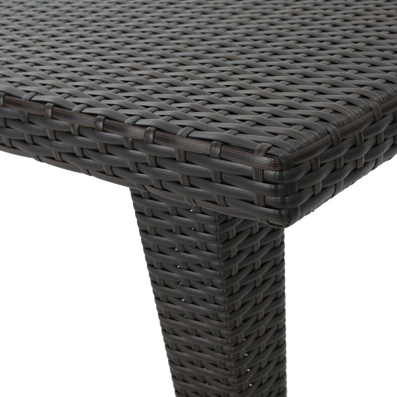 Dominica Outdoor 73.5-inch Rectangular Wicker Dining Table by Christopher Knight Home - 73.50 x 33.50 x 29.00