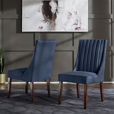 Arlert Upholstered Channel Back Dining Side Chair (Set of 2) by iNSPIRE Q Modern