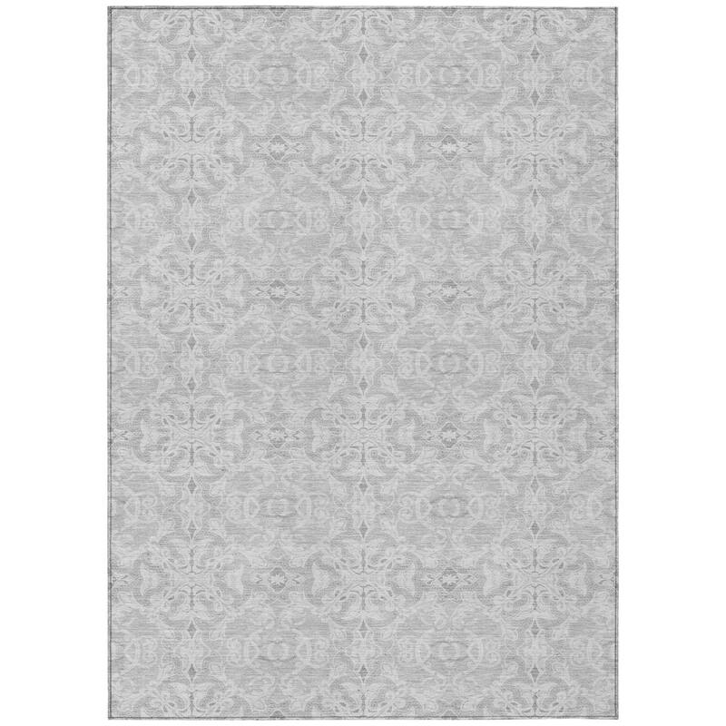 HomeRoots Medallion Transitional Rectangle Outdoor Rug