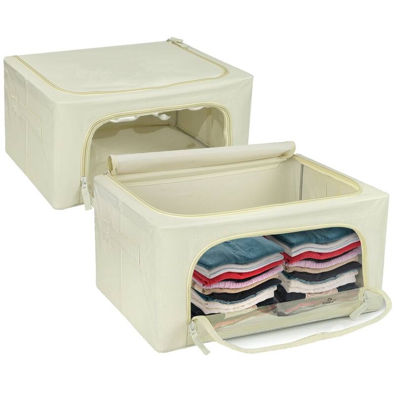 Storage Box with Window,Small-2 Pack