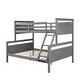 preview thumbnail 4 of 6, Twin over Full Bunk Bed with ladder, Safety Guardrail