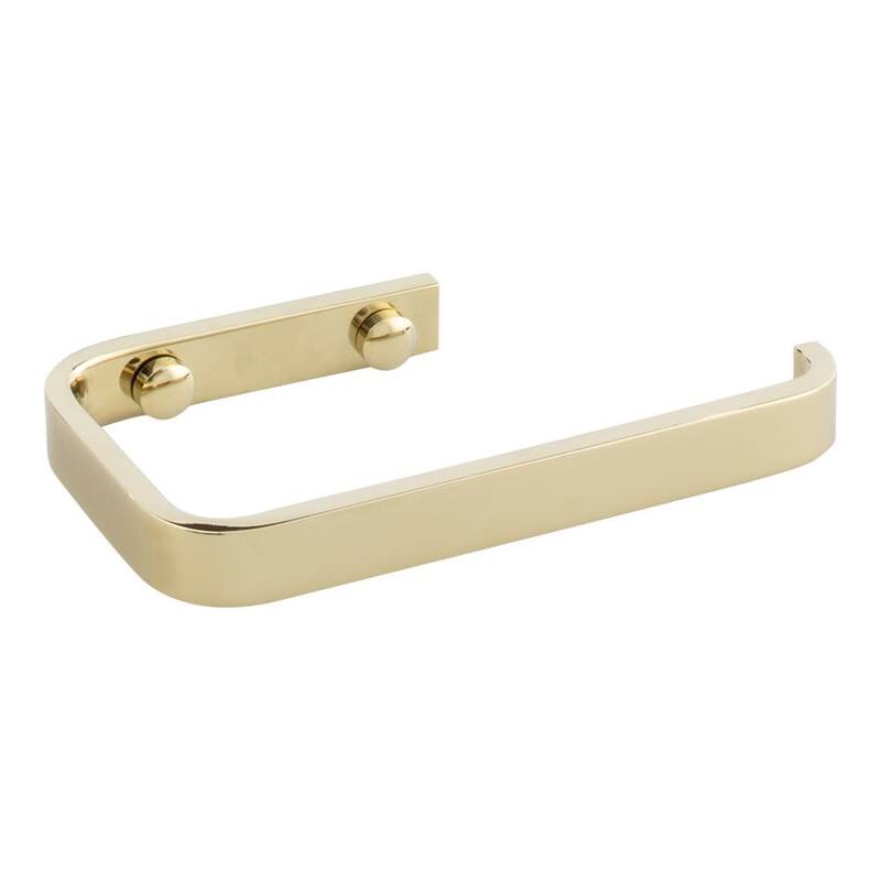 Atlas Homewares 5-3/4 Inch Wide Single Post Toilet Paper Holder from - French Gold