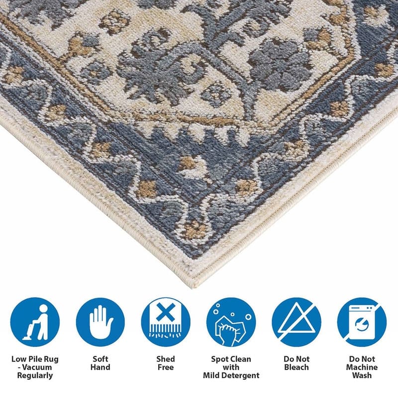 Tiled Border Area Rug - 8x10'