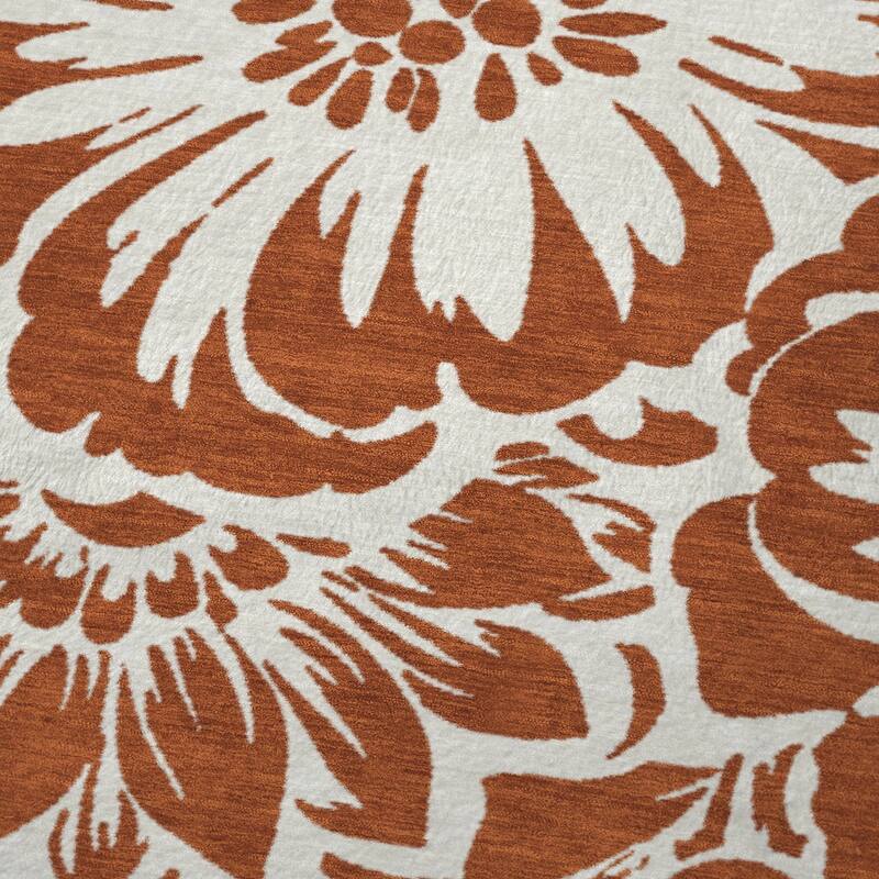 Premium Machine Washable Modern Floral Sherpa Throw Blanket