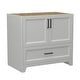 preview thumbnail 8 of 15, 36" Single Bathroom Vanity Base Only Solid Wood