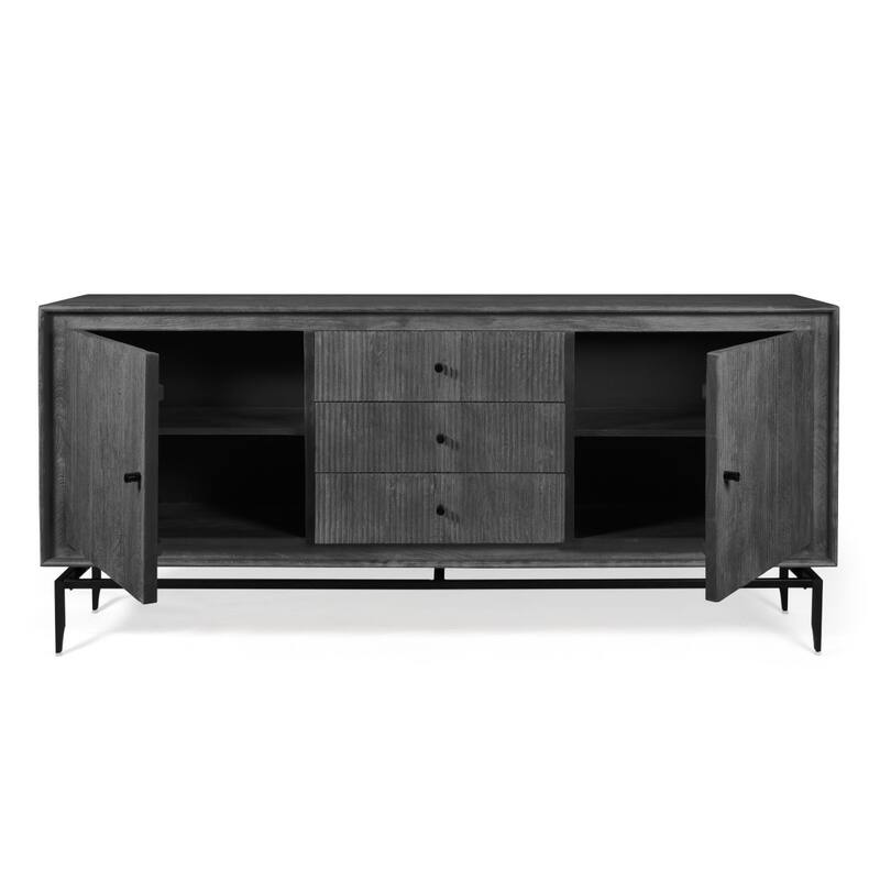 Camilo 69" Wide 3 Door Wood Sideboard - 69 x 16 x 31