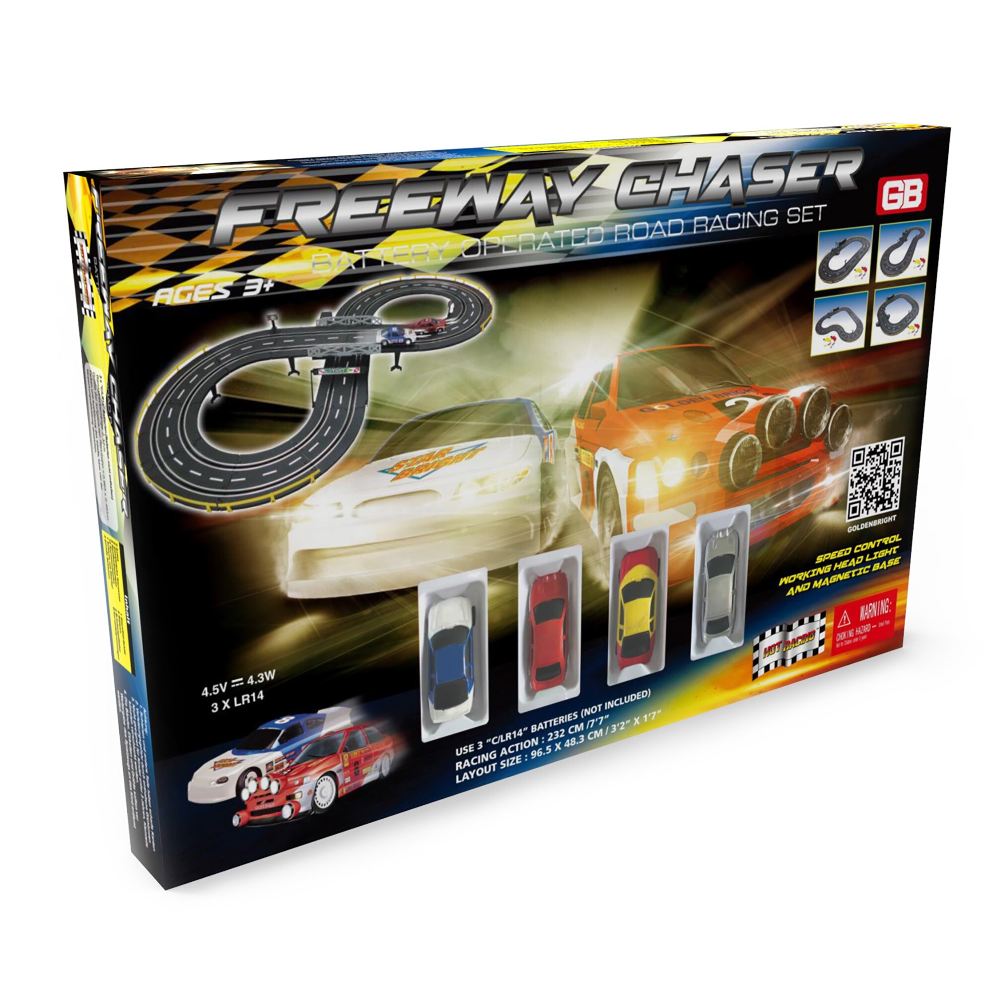 speed chase battery operated road racing set