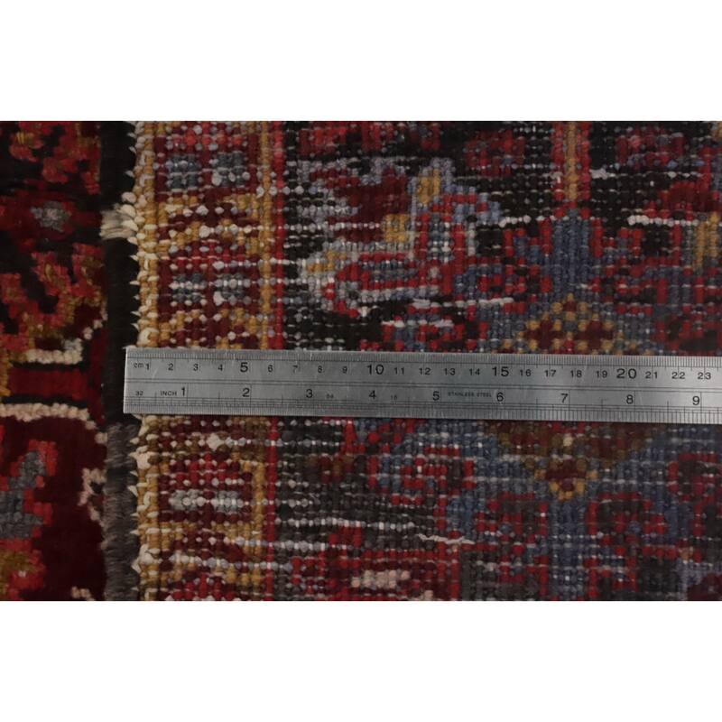 Hand Knotted Oriental 100% Wool Carpet Traditional Medallion Red Heriz Area Rug - 12' 5'' X 9' 0''