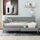 preview thumbnail 16 of 24, Twin Size Wooden Modern and Rustic Casual Style Daybed with 2 Large Drawers,Bed W/X Frame Design,for Apartment, Bedroom